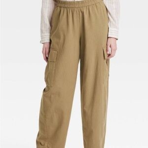 a new day Tan Cropped Pants with Tapered Ankle